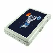 Astronaut Fitness Em1 Cigarette Case with Built in Lighter Metal Wallet