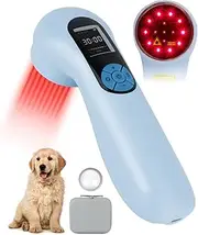 BETISBE 5 x 808 nm & 10 x 650 nm Handheld Cold Laser Therapy with Removable Cap, Red Light Therapy Device for Muscle and Joint Pain Relief, Infrared Light Device, 5-60 Mins Timer