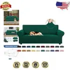 Elegant Stretch Sofa Cover for 3 Cushions, Pet-Friendly, Machine Washable, Large