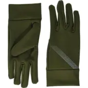 Amazon Essentials Men's Running Gloves, Dark Green, Large