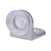 8 Pcs Adhesive Shelf Roller Catch Door Hardware Brackets for Shelves