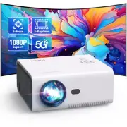 Projector with WiFi and Bluetooth【Electric Focus/Keystone/Zoom】 YUZINO Mini P...