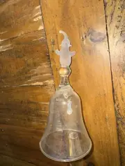 Sentry Crystal Bell - Frosted Elephant On Top