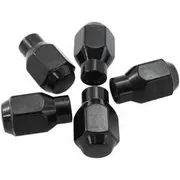 Aeroflow 7/16"-20 Conical Et Closed Wheel Nuts Black (5 Pack) - AF3021-4000