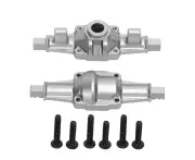 Rc Axle Aluminum Alloy Strong Rc Front Rear Drive Axle For Fcx24 1/24 Crawler 6.2Cm Silver