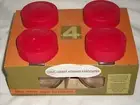 Red Kitchen Spice Jars Set 4 Grant Howard Associates Bubble Pot Belly New Age