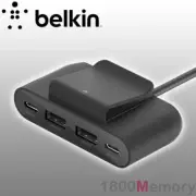 Belkin Boost Charge 4 Port USB Power Extender 2x USB-C 15W 2x USB-A 12W 2m Cable