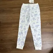 NWT Alice in Wonderland Disney Sweatpants Girls Blue White Size 8