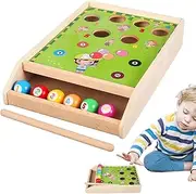 Small Pool Table for Kids, Parent-Child Interaction Sports Game, Pool Tables & Accessories, Wooden Tabletop Billiards & Pool Portable for Boys & Girls