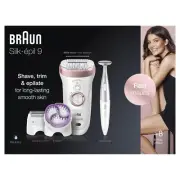 Braun Silk-épil 9 SkinSpa SensoSmart™ Wet & Dry Epilator Rose Gold - SES 9-980