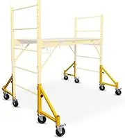 Baumr-AG Outrigger Wheel Set for Mobile Scaffolding Castors w/Locking Pins, 4 Pack