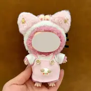 Labubu doll clothes 17cm canvas blind box pendant, first and second generation vinyl plush toy set——colour:LBB-40,height:17cm