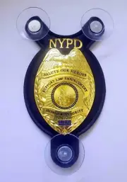 NYPD, Never Forget Sep 11. Salute our Fallen Heroes police car shield
