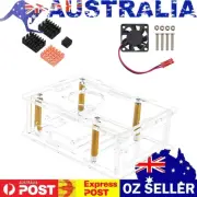 For Raspberry Pi 5 Acrylic Cases For Pi 5 Case Enlosure Shell with Cooling Fan