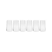6pc Krosno Avant-Garde 550ml Highball Glass Cocktail/Juice Tumbler Set Clear