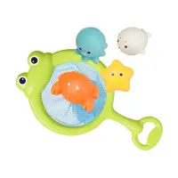 在飛比找momo購物網優惠-【JoyNa】洗澡玩具 感應發光撈魚組發光泡澡動物(可手部或