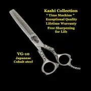 NEW KASHI PROFESSIONAL 6" BARBER THINNING SHEARS VG-10 JAP STEEL TIME MACHINE