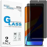 [2 Pack] KATIN Privacy Screen Protector for Samsung Galaxy S21 Anti-Spy Tempered Glass Film, Anti-Scratch, Case-Friendly