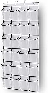 24 Mesh Pockets Over The Door Shoe Organizer Hanging Closet Shoe Hanger