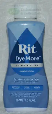 RIT Liquid Synthetic Fabric Dye, DyeMore Synthetic Dye, 207ml SAPPHIRE BLUE