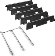 7636 Flavorizer Bars and 69787 Grill Burner Replacement Parts for Weber GS4 Spirit II & I E/S-310 E/S-320,Spirit S315,15.3'' Flavorizer Bars and Burner Tube Kit for Weber Spirit 310 Series Grill Parts