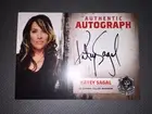 Sons Of Anarchy Authentic Autograph Card Of Katey Sagal As Gemma Teller.
