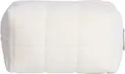 LYDZTION Plush Makeup Bag Cosmetic Bag for Women,Zipper Large Solid Color Travel Toiletry Bag Travel Make Up Toiletry Bag Washing Pouch, white