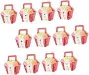 Amosfun 25Pcs Portable Candy and Cookie Storage Boxes with Design for Weddings Birthdays and Festivals for Treats and Decorations