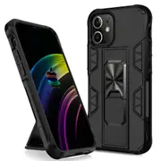 For Apple iPhone 12 Pro Max Mini Case Car Ring Shockproof Army Heavy Duty Cover Black For iPhone 12 Mini (5.4'')