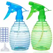 Spray to Mist Nozzle Empty Multipurpose Plastic Spray Bottles (2pk)