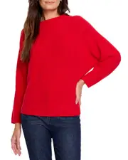 NIC+ZOE Shaker Knit Mock Sweater