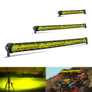 7'' 10" 20" inch Amber LED Work Light Bar Spot Flood Combo SUV ATV Offroad Truck