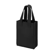 2 Bottle Wine Carrier Tote Bag, Wine Bottle Carrying Bag, Black