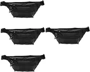 Kisangel 4pcs Men's Belt Bag Hiking Outdoor chestbags Running Belt Sling Shoulder Bag Crossbody Bag Men Belt Bag for Women Camping Waist Men Purse Multifunction Oxford Cloth Chest Strap Man