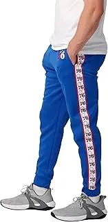 FOCO Men's NBA Team Color Stripe Logo Track Suit Pants
