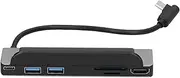 Docking Station, Docking Hub More Stable Transmission PD Maximum 60W for for Type‑C Channels for