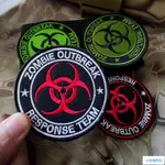 新款 ZOMBIE OUTBREAK RESPONSE TEAM生化危機刺繡魔術貼臂章肩章僵尸爆發應對小組士氣補丁魔鬼