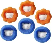 Beavorty Clothing Laundry Balls 6pcs Sponge Washing Balls Hair Catcher Lint Remover Non-scratch Extend Clothing Life Space-saving
