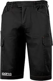 [Sparco] Unisex S02410nr4xl Trousers, Black, XL, Black, XL