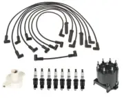 ACDelco Ignition Kit Distributor Rotor Cap Wire Spark Plugs for Oldsmobile V8