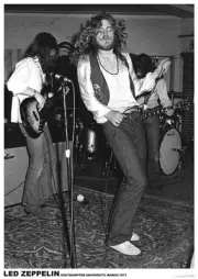 Led Zeppelin Southampton University 1971 POSTER 59.5x80.5cm NEW Plant Jimmy Page