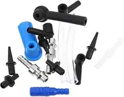 Cabilock 16pcs Oil Bleeder Adapter Brake Fluid Exchange Tool Connector Brake Oil Changer Fitting for Auto Repair Shops and Mechanics