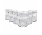 Argon Tableware Glass Jam Jars - 42ml - Pack of 6