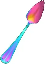 Grapefruit Spoons with Serrated Edge - Long Handle Stainless Steel Kiwi Spoon with Serrated Edge | Silverware Kitchen Tool, Fashionable Utensil, Kitchen Gadget for Kiwi, Dessert, Citrus Fruit