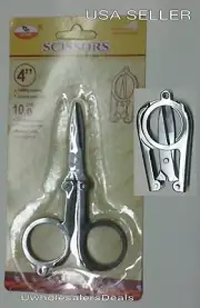 Folding Scissors Travel Pocket Size Sharp 4 inch long Stainless Steel NEW