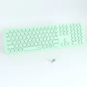Wireless Green Keyboard, Bluetooth 2.4GHz Dural Mode Connection Scissor Switc...