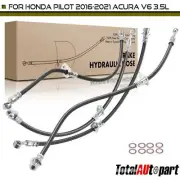 4Pcs Brake Hydraulic Hose for Honda Pilot 2016-2021 Acura V6 3.5L Front & Rear (for: Honda)