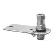 KALIBUR K-10 3.5" FLAT STAINLESS STEEL ANTENNA MOUNT BRACKET w/LUG STUD