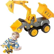 Digger Truck Toy - Multi-Functional Children Excavator Car - Educational Learning Toys Construction Vehicles for Kids Children