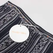 See By Chloe NWT Wide-Leg Dress Pants Size 42 10 US In Blue Patterned Viscose